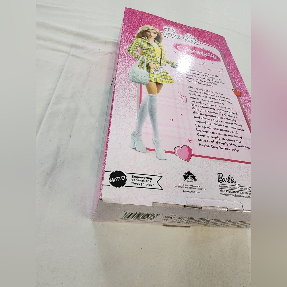 NFRB Clueless Cher Barbie Doll Yellow Plaid Outfit Mattel NIB NWT - Picture 6 of 15
